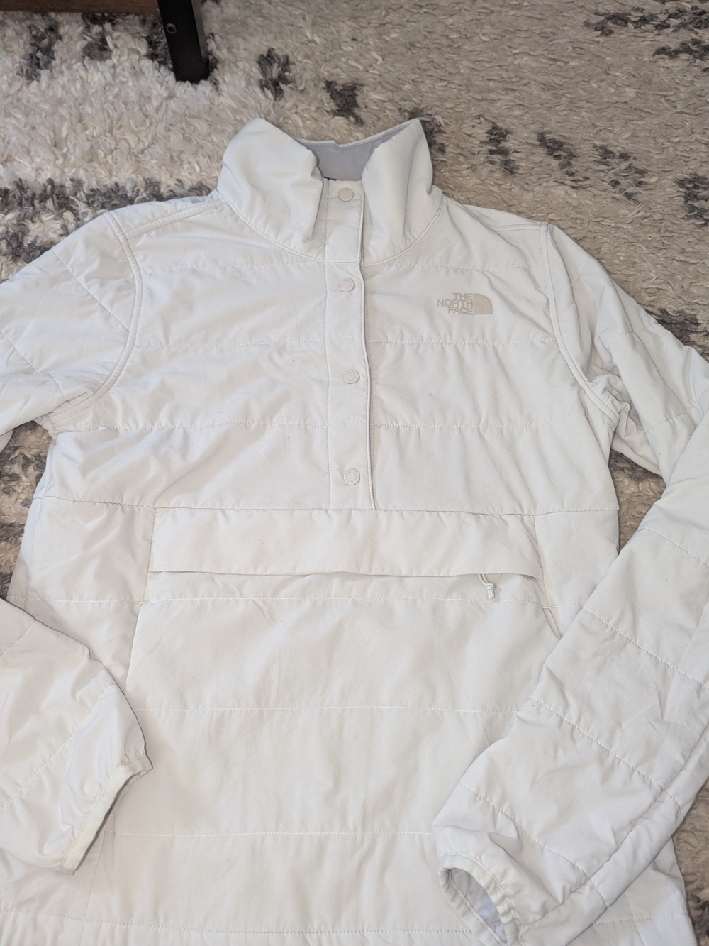 The North Face White Pullover Puffer Jacket